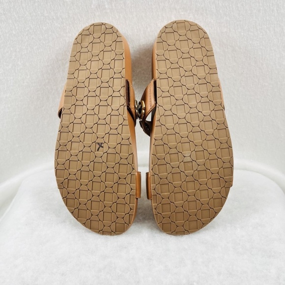 Larroudé Slide In Caramel Leather Size 9 NWOB Handmade in Brazil - Picture 9 of 11